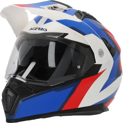 Obrázok produktu pre Motokrosová prilba Acerbis Flip FS-606 2024, biela/červená/modrá, XS (53/54)