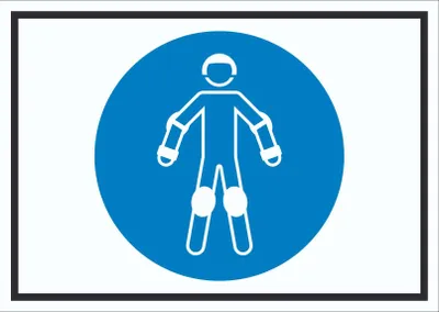 Produktbild von Schutzausrüstung für Rollsport benutzen Symbol Schild A4 (210x297mm)