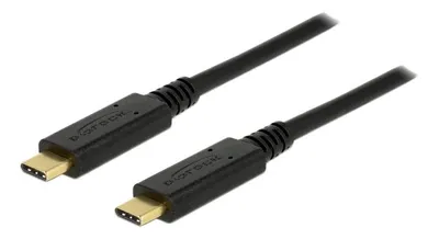 Produktbild von Delock - USB-Kabel - USB-C (M) zu USB-C (M) - USB 2.0 - 5 A - 3 m - Schwarz
