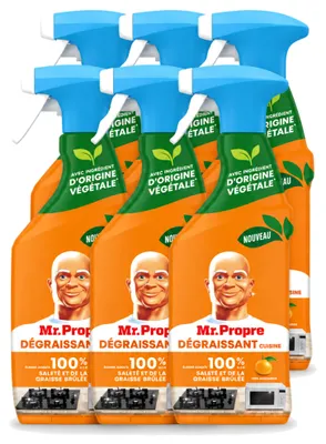 Produktbild von 6 x Mr. Proper Küchenentfetter Spray - Mandarine - 500 ml - Vorteilspackung - 6 Stücke