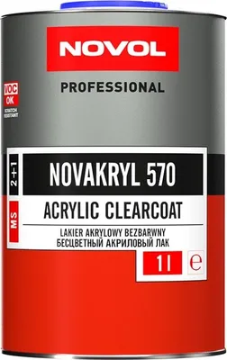 Obrázok produktu pre Lakier Bezbarwny Novakryl 570 2:1 1L