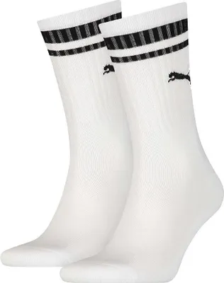Produktbild von Puma - "Heritage" Socken für Herren/Damen Unisex (2er-Pack) RD1890 (35 EU - 38 EU) (Weiß/Schwarz)