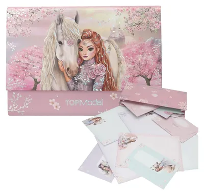 Produktbild von Depesche TOPModel Briefpapier Set - Briefpapier und Umschläge VIVA VIOLET