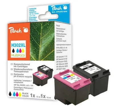 Image de Peach Patrone HP Nr.302XL F6U68A+F6U67A                 komp