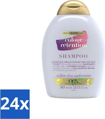 Zdjęcie produktu dla OGX szampon utrwalający kolor do włosów farbowanych 385 ml - opakowanie wartościowe - 24 sztuki
