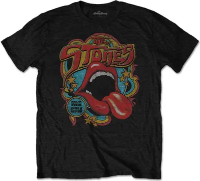 Produktbild von The Rolling Stones - "70s Vibe" T-Shirt für Herren/Damen Uni RO2298 (XL) (Schwarz)