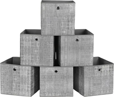 Produktbild von Faltbare Aufbewahrungsboxen 6-teilig – Würfel-Organizer – 30 x 30 x 30 cm