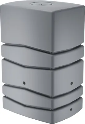 Produktbild von Regentonne eckig NEPTUN 450 Liter grau inkl. Hahn