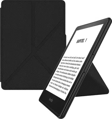 Produktbild von Origami Hülle Kindle Paperwhite 11 Gen 6,8" M2L3EK M2L4EK Kunstleder Schwarz