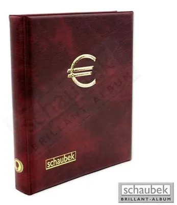 Produktbild von Schaubek Numismatik Euro-Kursmünzenalbum, rot A-RBEURO/1