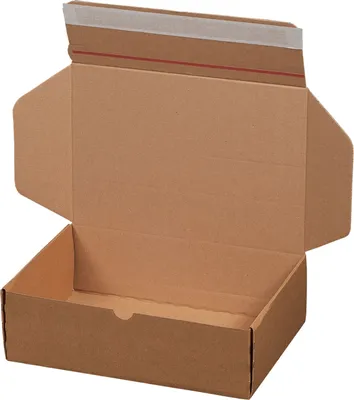 Produktbild von 1680 x Postversandkarton 305x210x91mm Versandschachtel Faltkarton mit Selbstklebeverschluss & Aufreißfaden