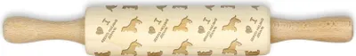 Produktbild von English Cocker Spaniel, Englische Cockerspaniel  - kleiner Nudelholz mit Hund, Teigrolle mit Mustern, Gadget für Keramiker der Marke Art-Dog