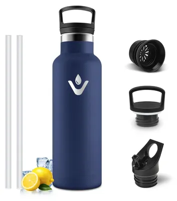 Produktbild von Mulbijeo Thermosflasche, BPA-Frei 500 ML, Trinkflasche Edelstahl, Auslaufsichere