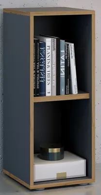 Produktbild von VCM Holzregal stehend | platzsparender Aktenschrank | Maße ca. H. 74 x B. 30 x T. 33 cm | Elegantes Regal | Büroregal – Salia 2fach B. 30 cm