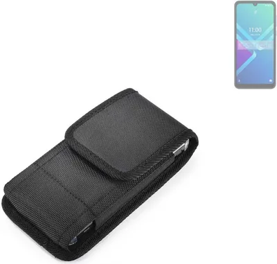 Produktbild von Holster Gürteltasche kompatibel mit Wiko Y82 Holster Gürtel Tasche wasserabweisend Handy Hülle Schutz Hülle Outdoor schwarz K-S-Trade