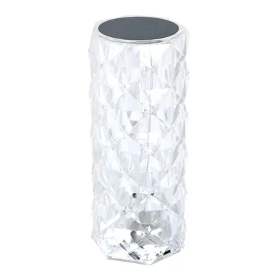 Image de Lampe de table LED cristal avec changement de couleur Télécommande Hauteur 21cm