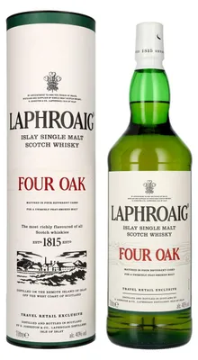 Produktbild von Laphroaig FOUR OAK Travel Retail Exclusive 40% Vol. 1l in Geschenkbox