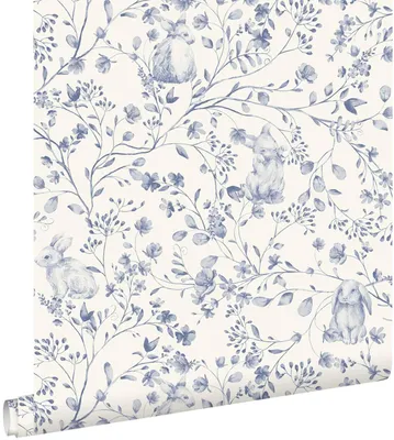 Produktbild von ESTAhome Tapete Kaninchen Blau 50 x 900 cm