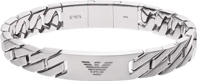 Zdjęcie produktu dla Emporio Armani EGS2435040 Bransoletka męska HERITAGE srebrny 20,5 cm