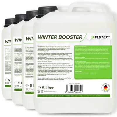 Produktbild von FLOTEX® Winter Booster 4x5L Pool Wintermittel Überwinterungsmittel Algizid