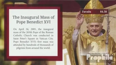 Produktbild von Briefmarken Tuvalu 2014 Mi Block231 (kompl.Ausg.) postfrisch Papst Benedikt XVI.