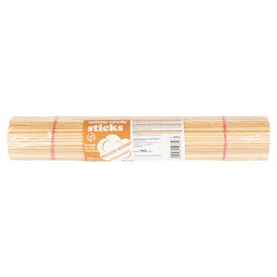 Obrázek produktu pro Tyčinky z bukové cukrové vaty 40cm/4mm s certifikátem PZH 200ks