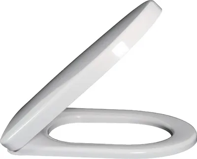 Obrázok produktu pre Villeroy & Boch WC sedadlo Subway s vekom a závesmi z nehrdzavejúcej ocele Biela