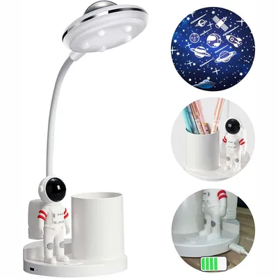 Produktbild von Schreibtischlampe mit Stifthalter, Niedliche LED Schreibtisch Tischlampe, Nachttischlampe, Leselampe Nachttisch