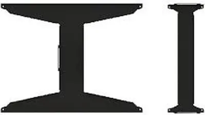 Image de B-Tech Btech BT8312-SP491/B 49" Entretoise d'écran pour BT8312 (1077.6mm x 607.8mm), Rondelle d'écran, Noir, 1 pièce