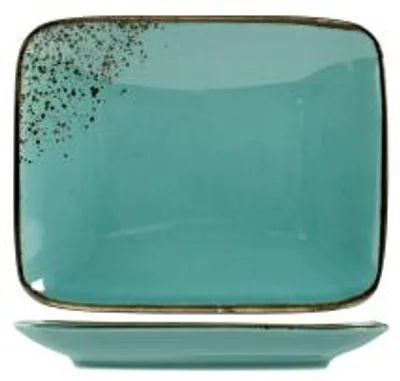Immagine prodotto di H&H Set 6 Piatti Rettangolari Reactive Azzurro Cm22X17