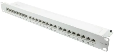 Obrázek produktu pro Good Connections Patchpanel 19"Cat. 6A 24-P 1HE reinweiß