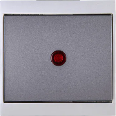 Produktbild von Kopp Kontrollschalter beleuchtet MALTA silber-anthrazit, 621665084