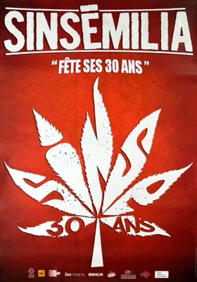Immagine prodotto di Sinsémilia - Celebra i suoi 30 anni - LOCANDINA / POSTER - 68x100 cm