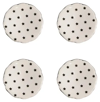 Immagine prodotto di Set di 4 pomelli per porte Clayre & Eef Ø 4 cm Stelle in Vetroceramica beige