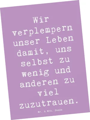 Produktbild von Mr. & Mrs. Panda Postkarte Spruch Leichtigkeit und Vertrauen - Lavendeltraum - Geschenk, bildkarte, besondere Momente, Ansichtskarten, Zitat, Zauber, Gefühl, Motivation