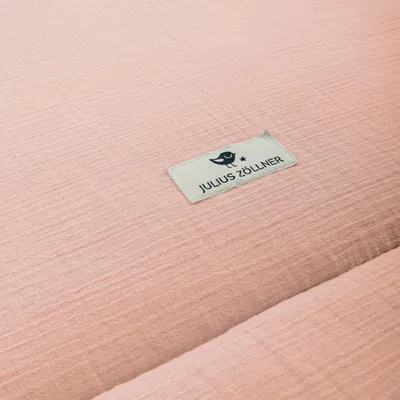 Produktbild von Julius Zöllner dusty rose Krabbeldecke Musselin 95x135