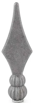 Produktbild von LogistSystem 1 Stück Zierspitze Metall 98x33mm (HxB) / ∅ 20 Zaundekoration 40.072.01