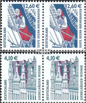 Produktbild von Briefmarken BRD (BR.Deutschland) 2003 Mi 2322wP-2323wP waagerechtes Paar (kompl.Ausg.) postfrisch Sehenswürdigkeiten