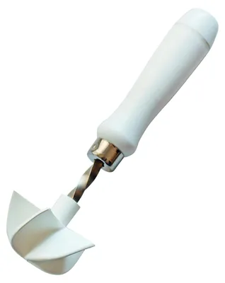 Obrázek produktu pro Kaisersemmeldrücker s plastovou rukojetí (PP), bílá barva - Bílý tlačný mechanismus vyrobený z polyethylenu (PE)