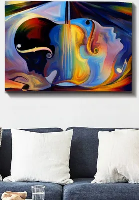 Image de Wallity, Kanvas- TCR1501, Coloré, tableaux sur toile, 70 x 100 cm, 100% toile
