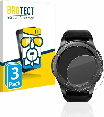 Produktbild von 3x BROTECT Schutzglas für Samsung Gear S3 Frontier / S3 Classic Schutzfolie Panzer Folie Glas Display Schutz klar