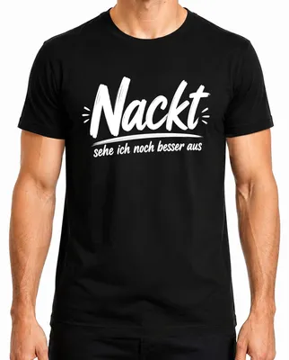 Obrázok produktu pre Tričko s potlačou "Nahý som ešte krajší", vtipné, sarkastické, pánske, čierna farba, veľkosť M