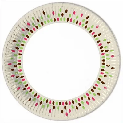 Immagine prodotto di 10 piatti di carta con i colori dell'autunno - Grande 23 cm