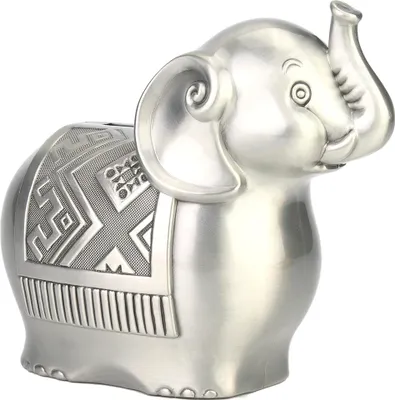 Imagen del producto de Hucha con forma de elefante, hecha de aleación, ideal como regalo para niños, para ahorrar dinero