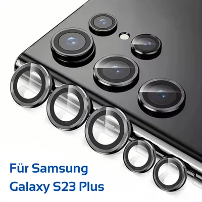Immagine prodotto di Pellicola di protezione della fotocamera per Samsung Galaxy S23 Plus in nero Protezione dell'obiettivo