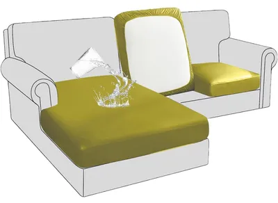 Immagine prodotto di Coperture impermeabili in pelle per cuscini di divano, modello a 4 posti, colore verde