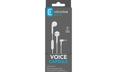 Obrázok produktu pre Cellularline 8018080301827, Kábel, Hovor / hudba, 37 g, Slúchadlá s mikrofónom, Biela