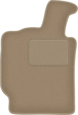 Produktbild von Fahrerfußmatte Velours beige passend für Lancia Thesis (2001-2009, Limousine) – mit Befestigungen – passgenau