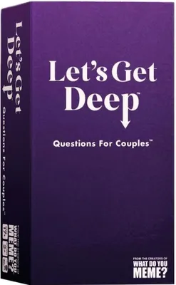 Obrázek produktu pro WHAT DO YOU MEME, Let's get deep US, Vzrušující hra s otázkami pro páry, 3 úrovně intimity, Ideální pro večerní rande, Pro 2 hráče od 17 let