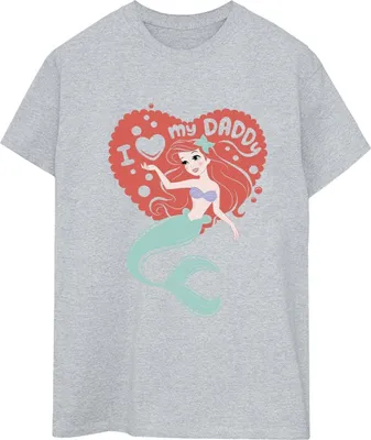 Produktbild von Disney - "The Little Mermaid Daddy" T-Shirt für Damen BI30984 (XL) (Grau)